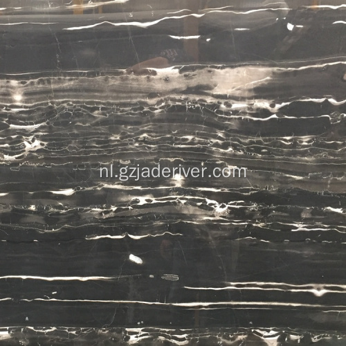 Zwarte natuurlijke marmeren plaat voor muur en vloer